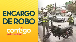 "NO TIENE PATENTE": Mujer conducía moto con encargo por robo - Contigo en la Mañana