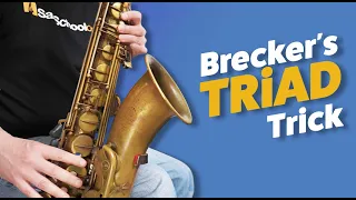 Play better Sax Solos with Triad Pairs