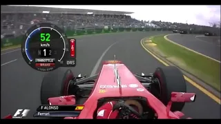 Fernando Alonso start lap - 2013 Australian Grand Prix