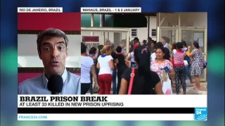 Brazil: At least 33 killed in retaliation prison uprising, several decapitations reported