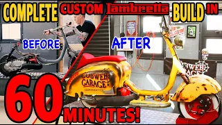 Complete Custom Lambretta Build In 60 Minutes! The Oddbod build from start to finish.