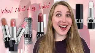 NEW DIOR LIP BALMS | MATTE & SATIN | Swatches & Comparisons with Chanel, Hermes, & More!