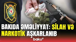 Bakıda əməliyyat: 82 nəfər saxlanıldı, "Kalaşnikov" və partronları götürüldü