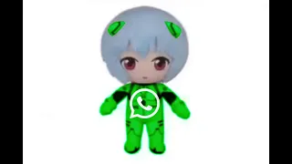 Rei Plush stares into your soul as A whatsapp angel's thesis plays