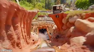 [2021] Splash Mountain Ride - Front Row POV | Low Light | Disneyland park