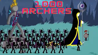 1000 Archers Are Attacked By 1 Billion Zombies | Stickman War Legacy