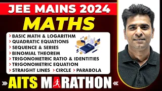 Complete MATHS in 1 Shot | JEE Main 2024 | Dropper AITS