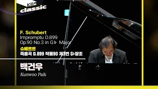 백건우(Kunwoo Paik) - F. Schubert / Impromptu D.899 Op.90 No.3 in G♭ Major / KBS20131007