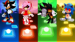 Shadow Vs Amy Exe Vs Dark Sonic Exe Vs Baby Sonic Exe Tiles Hop Gameplay