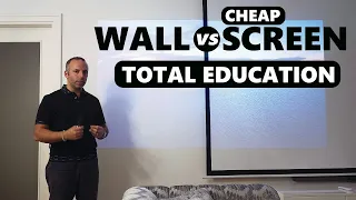 White Screen vs White Wall for Projection
