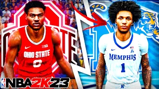 MIKEY WILLIAMS COMMITS TO MEMPHIS!! ELECTRIFYING DEBUT VS BRONNY JAMES! NBA 2K23 COLLEGE HOOPS