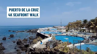 Puerto de La Cruz TENERIFE - Stunning Seafront Walk - 4K