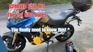 CF Moto 650 MT: The First 600 Miles - What? You Need to Know!