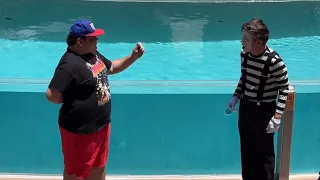 Ben the mime Antics | Famous SeaWorld Mime | Mime Acts