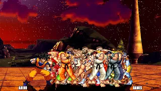 GOKU VS 24 STREET FIGHTERS AT SAME TIME 2024 REMAKE!