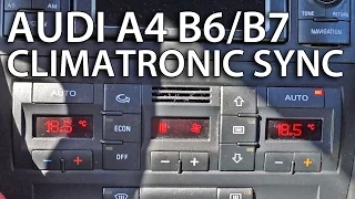 How to sync zones in Climatronic Audi A4 B6 / B7 (tips & tricks)