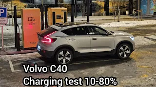 Volvo C40 10-80% Charging Test #C40 #Charging