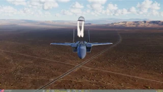 DCS World F-15C Slow Motion Ejection Sequence