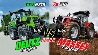 Deutz TTV 6215 VS M.Ferguson 7S 210 - Which comes first? [Largest VS Largest Comparison] - (2022)
