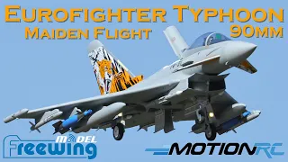 Maiden Flight of the New 90mm Freewing Eurofighter Typhoon! | Motion RC