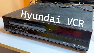 Back to 1991. Unboxing a RARE Hyundai VCR (only I have this one). Video Cassette Recorder for VHS