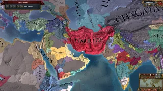 Europa Universalis 4, Timurids into Mughals full timeline.