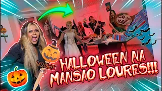 FIZEMOS UMA FESTA DE HALLOWEEN NA MANSÃO LOURES!!!