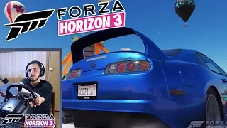 Непослушная легенда - Toyota Supra! Forza Horizon 3 - руль Logitech G25