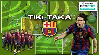 FC BARCELONA TIKI TAKA GAMEPLAY REVIEW PES MOBILE