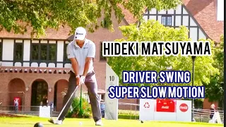 Hideki Matsuyama Driver Swing in Super Slow Motion,  face on