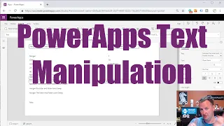 PowerApps Tutorial - PowerApps String Functions for Text Manipulation