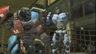 REAL STEEL THE VIDEO GAME - BREAK,TEAR OFF, DESTROY (METRO vs AMBUSH)