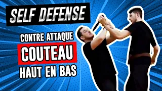 ATTAQUE COUTEAU de Haut en Bas : Comment SURVIVRE [Krav Maga - Self défense]