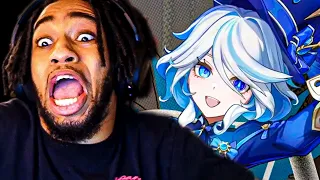 I ALMOST BROKE MY FOOT BRO... // Genshin Impact Furina Character Demo Reaction!!!