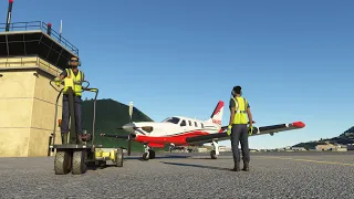 Livestream from Saint Martin to Antigua with the Black Square TBM 850 in Microsoft Flight Simulator