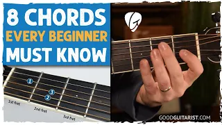 The 8 Guitar Chords You MUST Know - Beginner Chords on Acoustic Guitar