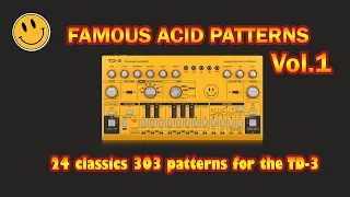 Famous Acid Patterns for TD-3 vol. 1