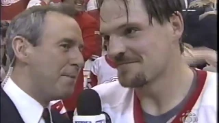 Detroit Red Wings Win 1997 Stanley Cup - Final Seconds, Trophy Presentation