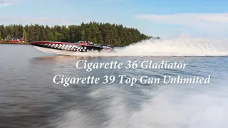 Cigarette Racing | Gladiator 36 and Top Gun 39 Unlimited | 2018