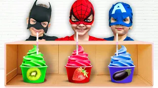 Ice Cream Machine Superhero and more funny challenges