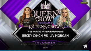 WWE2K24 Becky Lynch (c) vs Liv Morgan