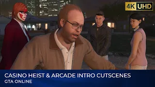 Casino Heist & Arcade Intro Cutscenes - GTA Online【4K】