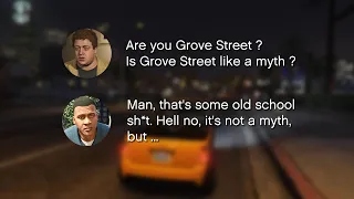 GTA 5 - Jimmy Asks Franklin About Grove Street Families (GTA San Andreas) - Hangout Conversations