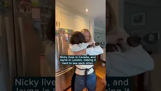 Woman reunited with long-time best friend thanks to birthday surprise | Humankind #shorts #goodnews