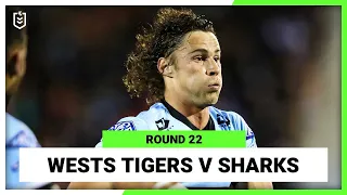 NRL Wests Tigers v Cronulla Sutherland Sharks | Round 22, 2022 | Full Match Replay