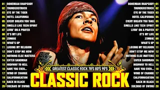 ACDC, Aerosmith, Nirvana, Queen, Bon Jovi, Scorpions, GNR 🔥 Best Classic Rock Of 70 80s 90s