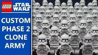 I Built an Army of Plain Phase 2 Clone Troopers | Grandpa Clone Customs Helmets