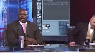 HILARIOUS Shaq frozes on live television / Inside the NBA