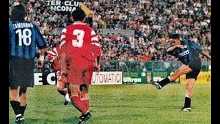 Baggio, First goal in Inter ➤INTER-Skonto Riga