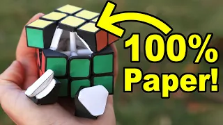 New Insanely LIGHT Rubik's Cube - Made of PAPER!